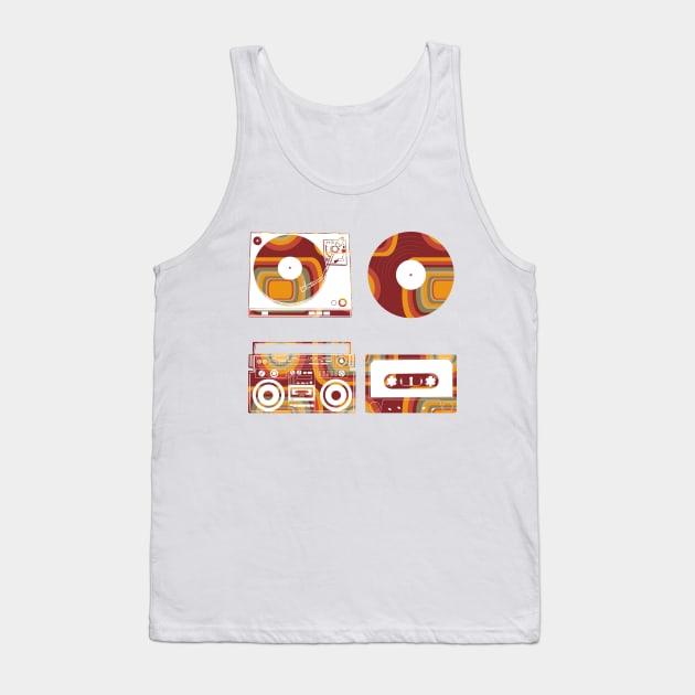 retro music Tank Top by BekimART